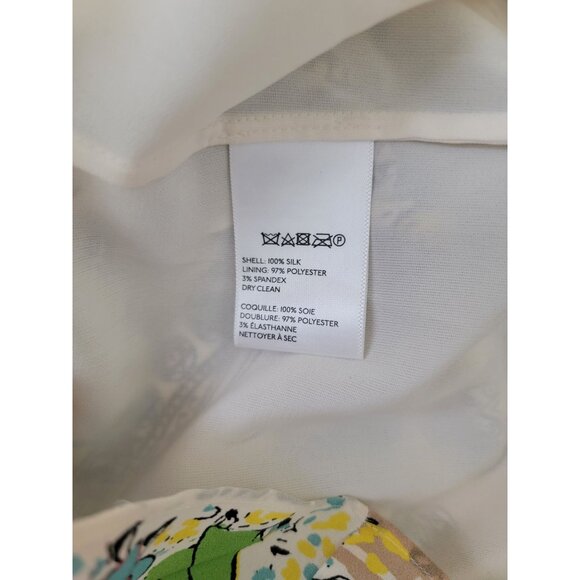 Anthropologie by Collette Dinnigan Floral Scenic Silk Shift Dress Women's Sz 2 - Picture 6 of 9